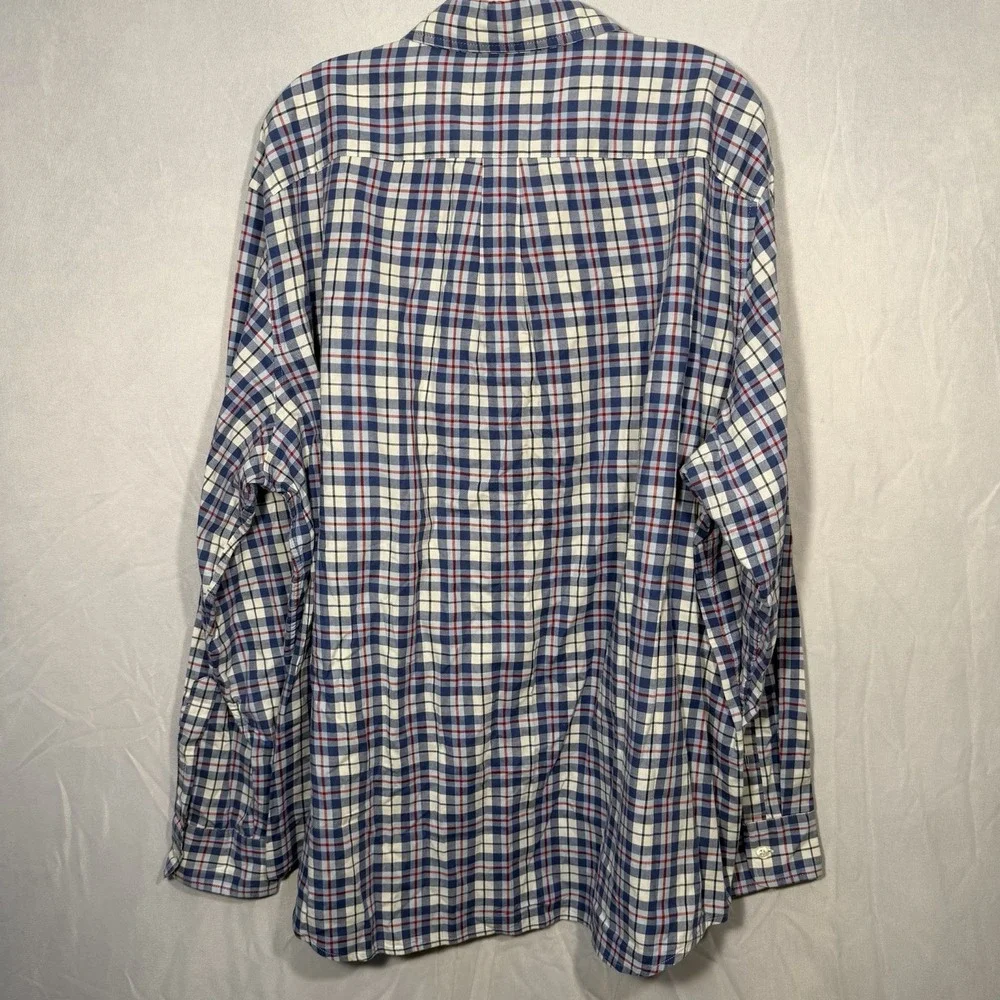 vineyard vines classic fit murray shirt Blue White Striped Men's XL